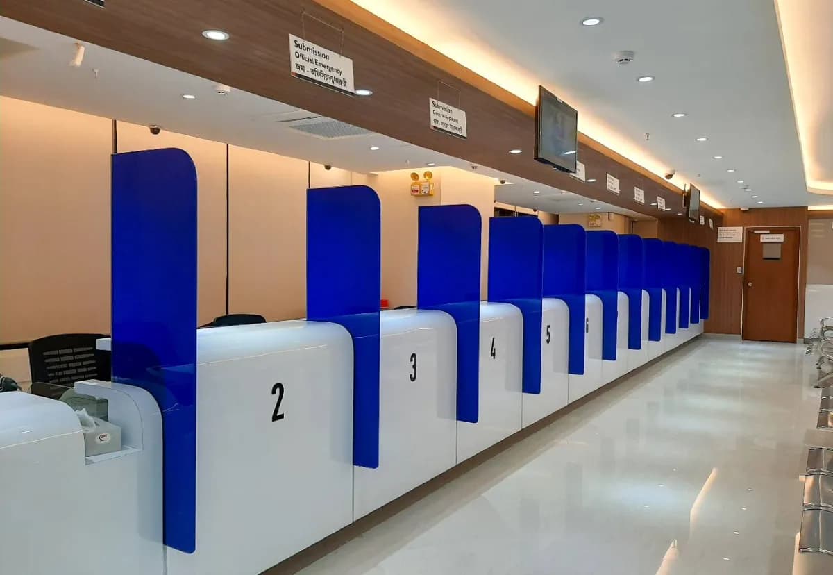 Visa application center entrance