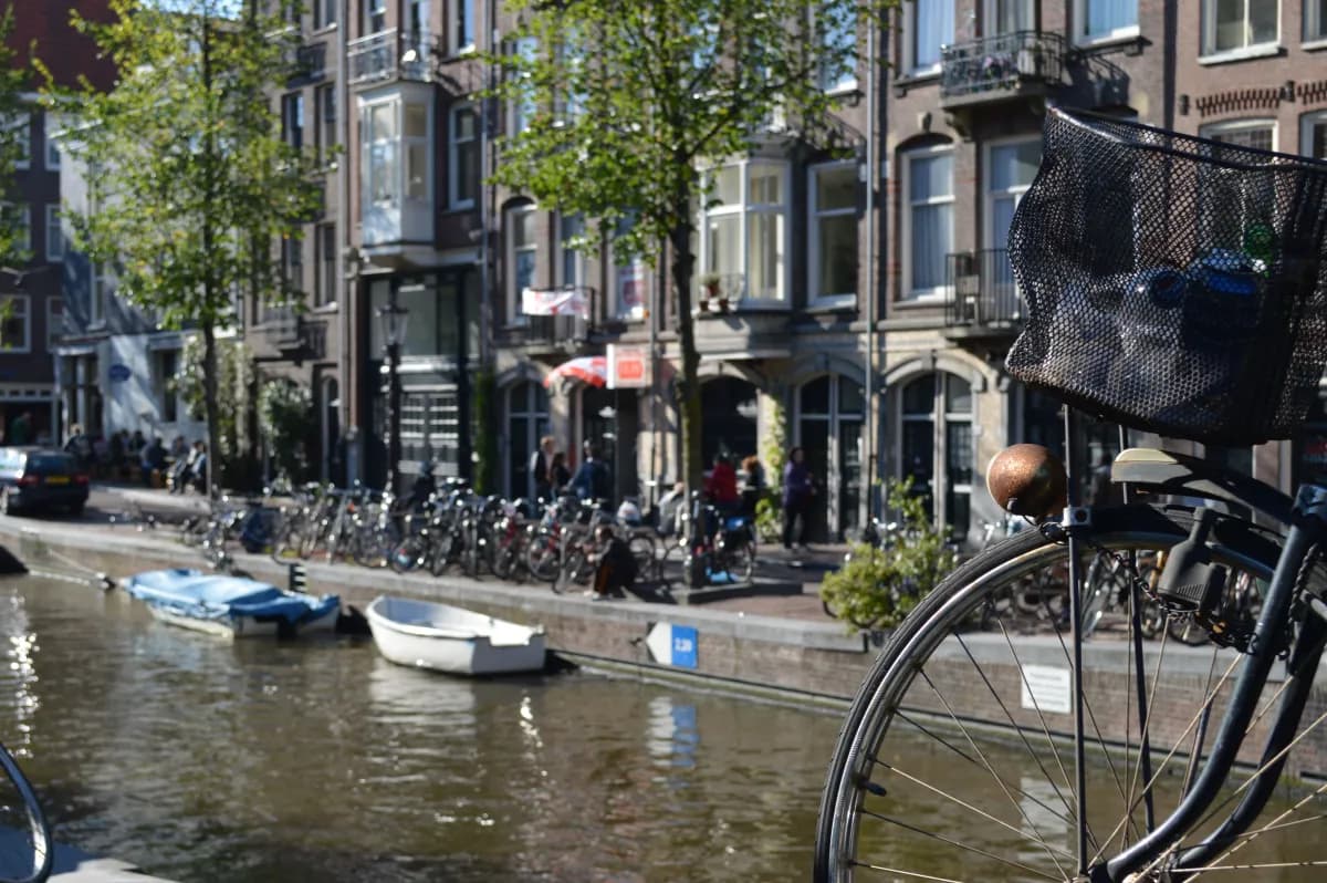 Amsterdam canal in autumn