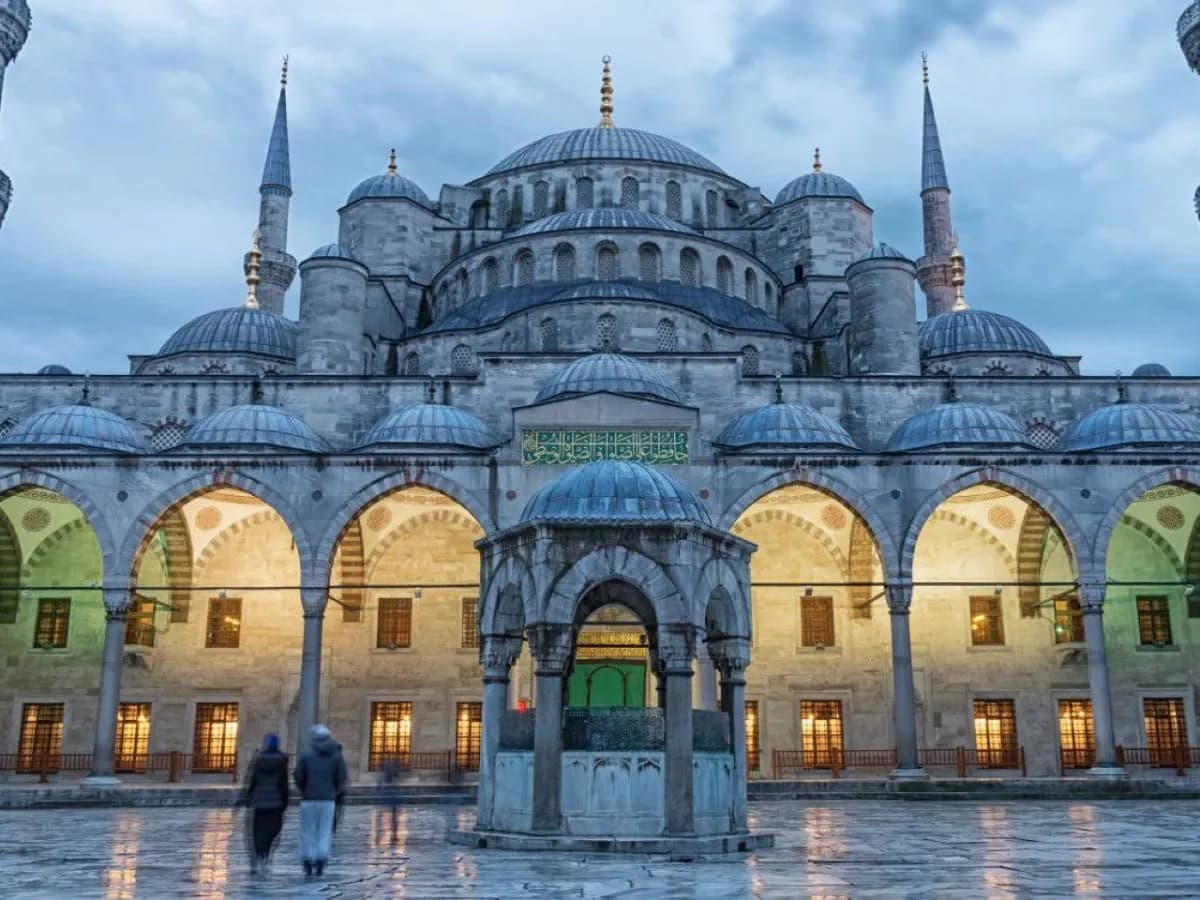 Blue Mosque at dusk, Istanbul