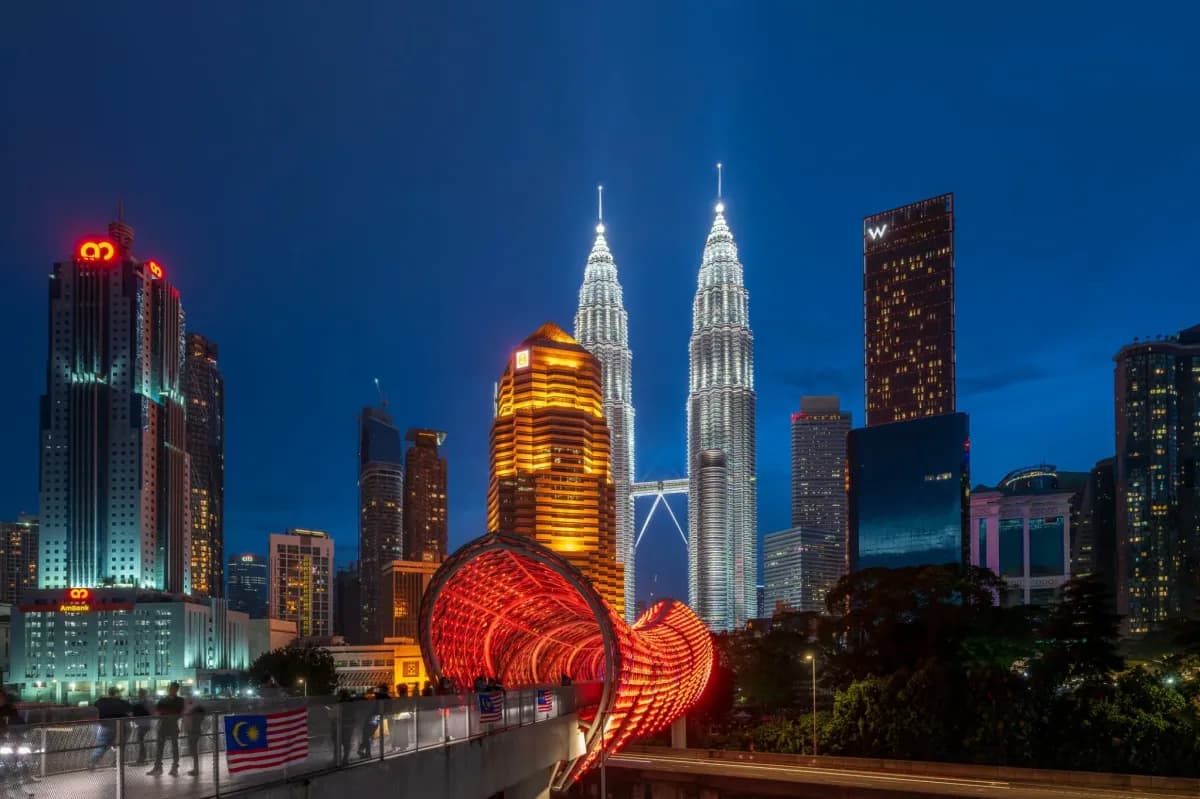 Kuala Lumpur skyline at night