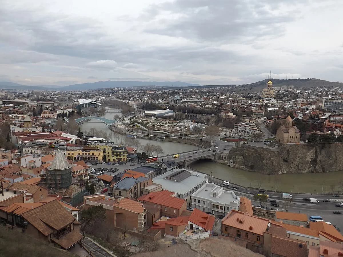 Tbilisi panorama from Narikala Fortress