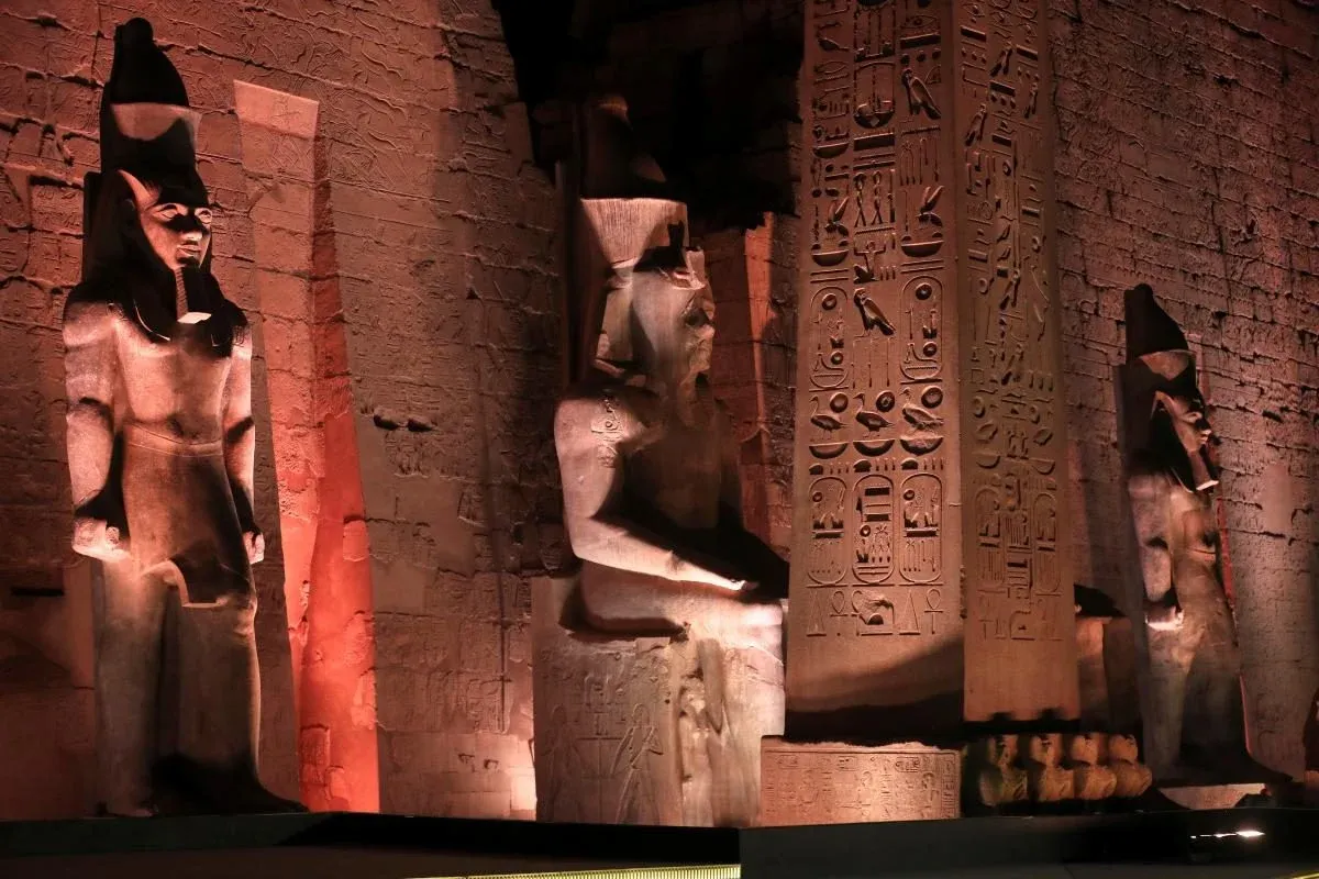 Luxor Temple at night