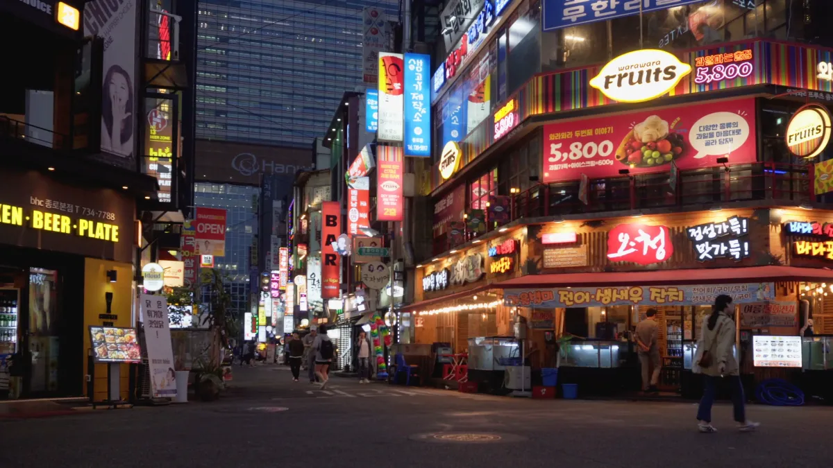 Myeongdong shopping street, Seoul