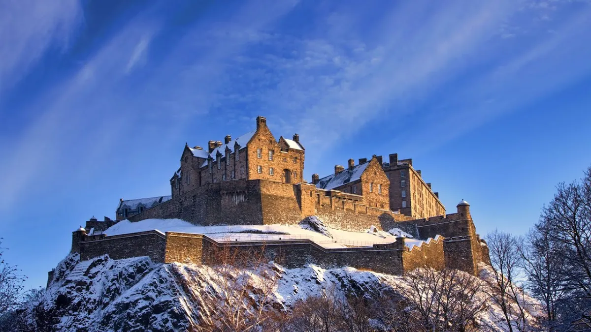 Edinburgh Castle at sunset
