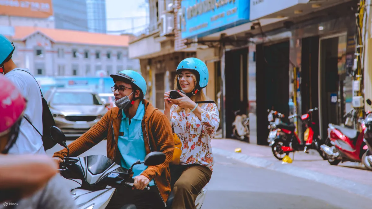 Busy street life in Ho Chi Minh City