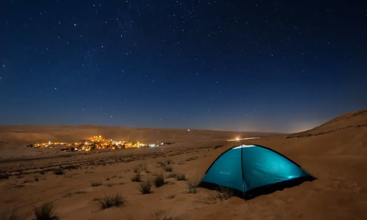 Desert camping in Wahiba Sands, Oman